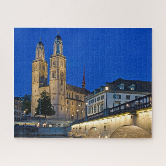 Zurich Cathedral Jigzaag Puzzle Legpuzzel (Horizontaal)
