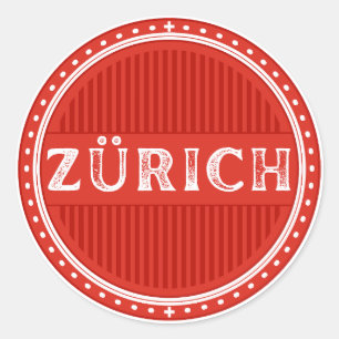 Zürich City Pride Embleem – Zwitserse identiteit Ronde Sticker