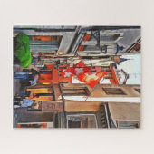 Zürich. De grootsheid van de vlaggen van Zwitserla Legpuzzel (Horizontaal)