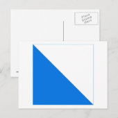 Zurich Flag Briefkaart (Voorkant / Achterkant)