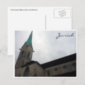zürich fraumünster briefkaart (Voorkant / Achterkant)