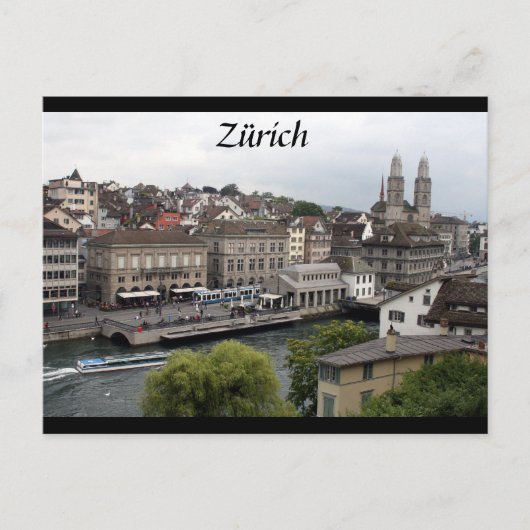 zürich grens briefkaart (Voorkant)