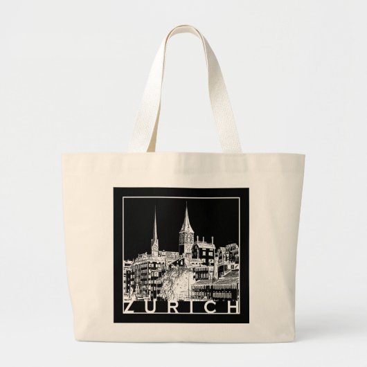 Zurich Grote Tote Bag (Voorkant)
