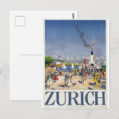 Zürich Haven, Zwitserland Briefkaart (Voorkant / Achterkant)