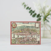 Zürich in de 16e eeuw briefkaart (Staand voorkant)