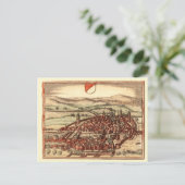 Zürich in de 16e eeuw briefkaart (Staand voorkant)