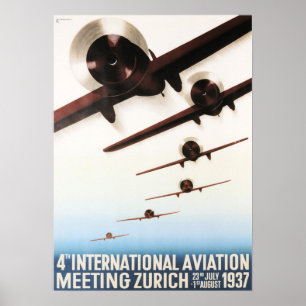 ZURICH INT. LUCHTVAARTMEET  Poster