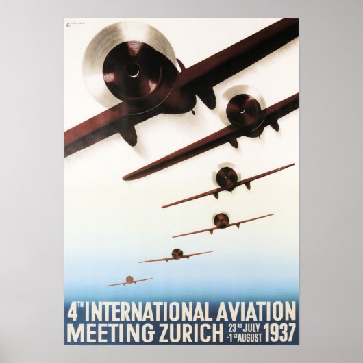 ZURICH INT. LUCHTVAARTMEET  Poster (Voorkant)