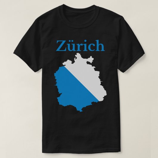 Zürich Kanton Zwitserland T-shirt (Design voorkant)