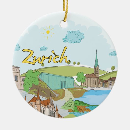 Zurich Keramisch Ornament (Voorkant)