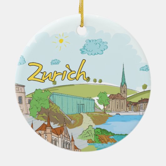 Zurich Keramisch Ornament (Achterkant)