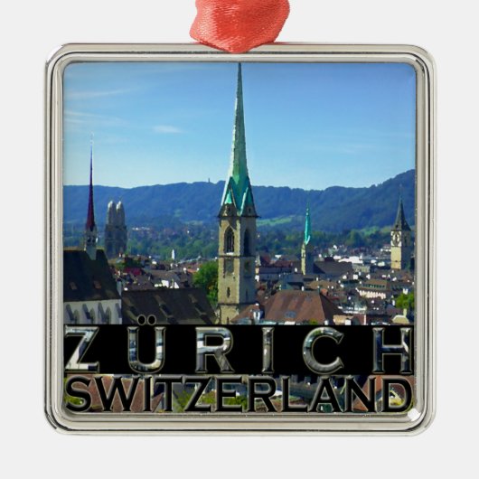 Zurich Metalen Ornament (Voorkant)
