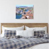 Zürich. Panorama van de Grossmunster Tower. Canvas Afdruk (Insitu (Slaapkamer))