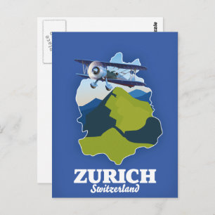 Zürich Regio Zwitserland Briefkaart