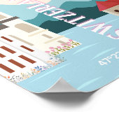 Zürich Reiskunst, Zwitserland Reiskunst, Retro Poster (Hoek)