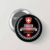 Zürich Ronde Button 5,7 Cm (Voorkant /achterkant)
