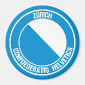 Zürich Round Emblem Magneet (Voorkant)