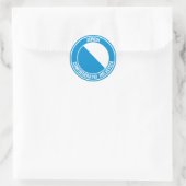 Zürich Round Emblem Ronde Sticker (Tas)