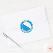 Zürich Round Emblem Ronde Sticker (Envelop)