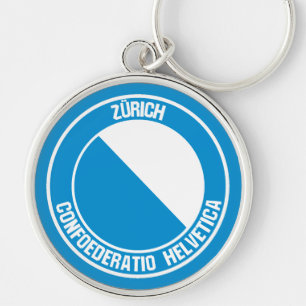 Zürich Round Emblem Sleutelhanger