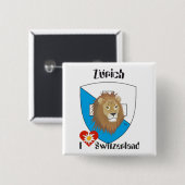 Zürich Schweiz Button Zwitserland (Voorkant /achterkant)
