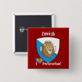 Zürich Schweiz Button Zwitserland (Voorkant /achterkant)