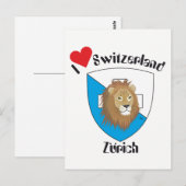 Zürich Schweiz Postkarte Briefkaart (Voorkant / Achterkant)