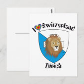 Zürich Schweiz Postkarte Briefkaart (Voorkant / Achterkant)