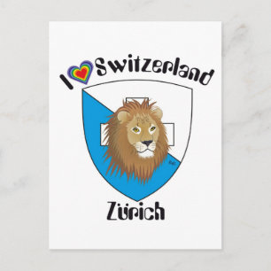 Zürich Schweiz Postkarte Briefkaart