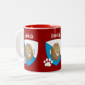 Zürich Schweiz Suisse Svizzera Tasse Tweekleurige Koffiemok (Voorkant links)