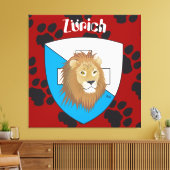 Zürich Schweiz Switzerland Leinwand Canvas Afdruk (Insitu (Woonkamer))