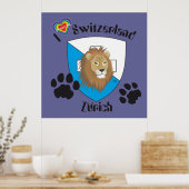 Zürich Schweiz Zwitserland Poster (Keuken)
