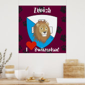 Zürich Schweiz Zwitserland Poster (Keuken)