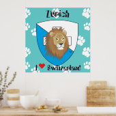 Zürich Schweiz Zwitserland Poster (Keuken)