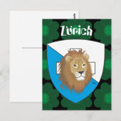Zürich Schweiz Zwitserland Postkarte Briefkaart (Voorkant / Achterkant)