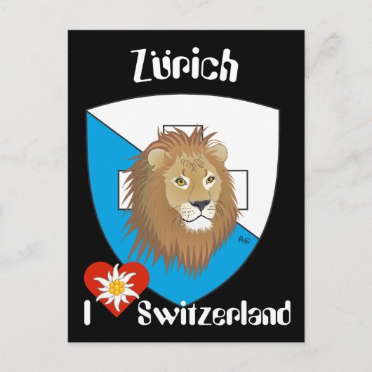 Zürich Schweiz Zwitserland Postkarte Briefkaart (Voorkant)