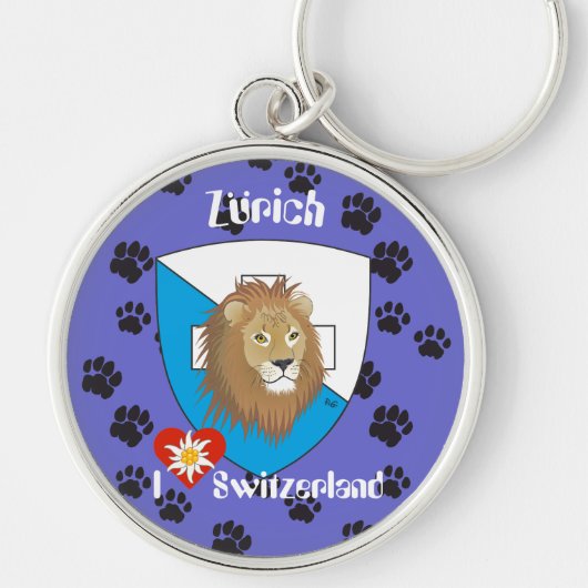 Zürich Schweiz Zwitserland Schlüsselanhänger Sleutelhanger (Voorkant)