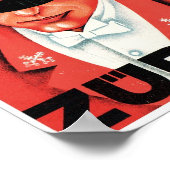 Zurich Schweizerhof Zwitsers Rode Vintage Poster (Hoek)