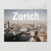Zurich Skyline Briefkaart (Voorkant)