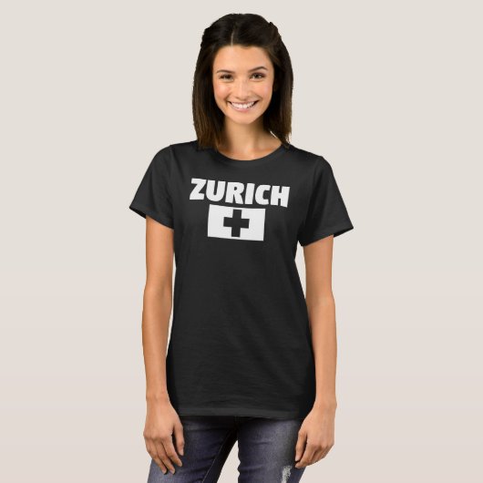 Zurich Switzerland T-shirt (Voorkant volledig)