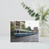 zurich tram briefkaart (Staand voorkant)
