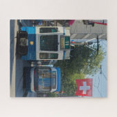 Zurich Trams Zwitserland Jigzaag Puzzle Legpuzzel (Horizontaal)