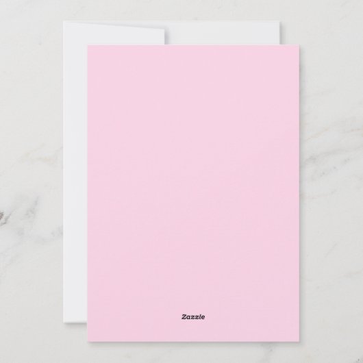 Zürich Travel Art, Zwitserland, Pink Preppy Feestdagenkaart (Achterkant)