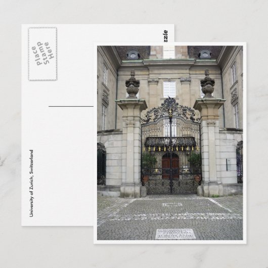 zürich uni briefkaart (Voorkant / Achterkant)