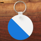 Zürich, vlag van Zwitserland Sleutelhanger (Voorkant)