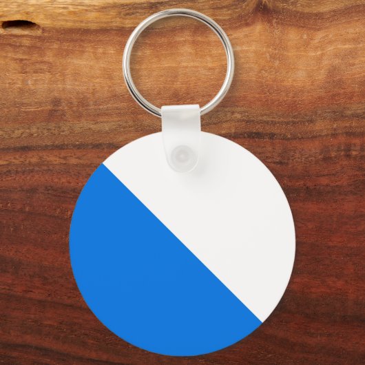 Zürich, vlag van Zwitserland Sleutelhanger (Voorkant)