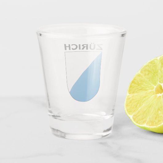 Zürich-wapenschild Shot Glas (Achterkant)