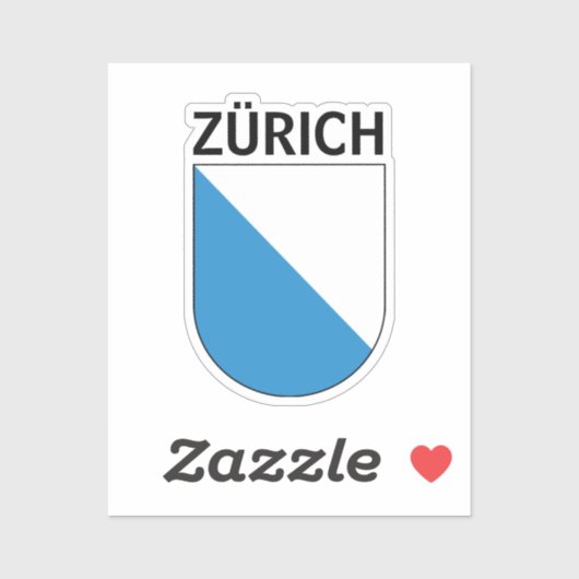 Zürich-wapenschild Sticker (Vel)