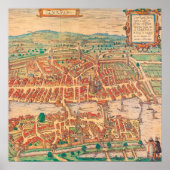 Zürich Zurich  Map Zwitserland Landkarte Poster (Voorkant)