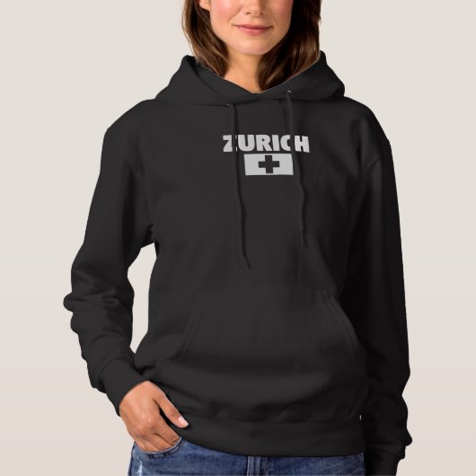Zurich Zwitserland 1 Hoodie (Voorkant)